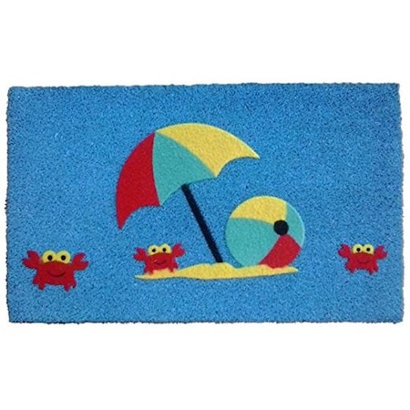 Imports Decor Inc Imports Decor 552PVCF Crabs Beach Door Mat 552PVCF